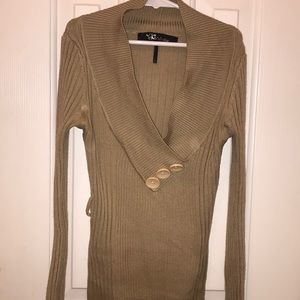 Yoki Collection Tan Sweater Top